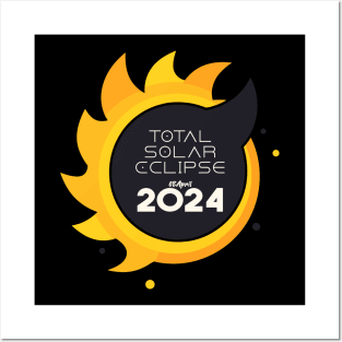 Solar Eclipse Logo, Total Solar Eclipse Sun Art Posters and Art